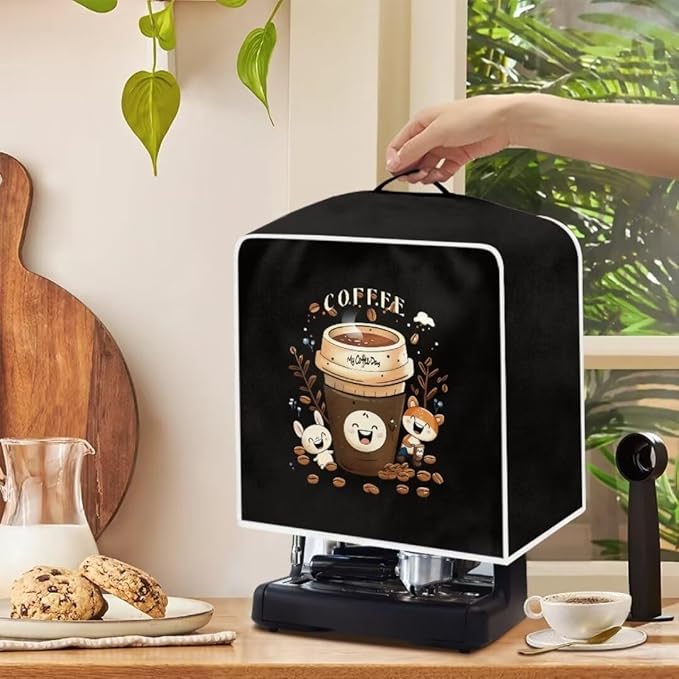 Mumeson Coffee Cup Coffee Maker Cover Blender Dust Cover, Coffee Machine - Image 4