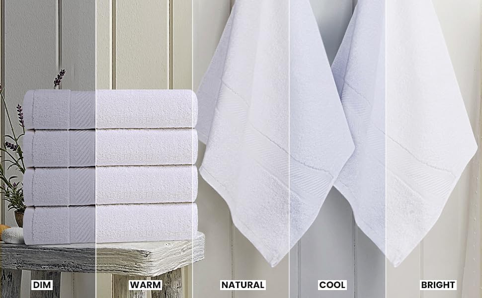 utopia towels 6 pack bath towel set (27, front angle view