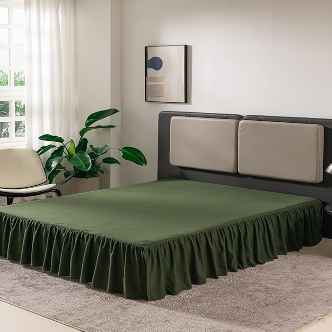 Bed Skirt Queen Size Ruffled Bed Skirt - Image 6