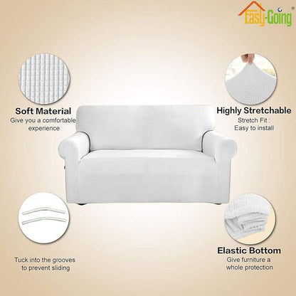 Easy-Going Stretch Loveseat Slipcover 1-Piece Sofa Cover Furniture Protector - Image 3