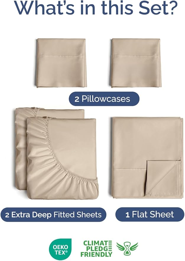 Extra Deep Pocket Split King Sheets - Image 2