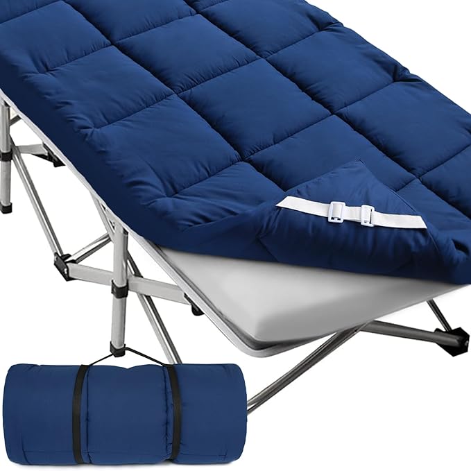 Cot Mattress Topper, Foam Quilted Pads - Image 6
