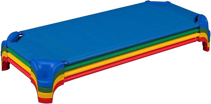 Sprogs Heavy-Duty Stackable Standard Size 52"L Daycare Cots by Sprogs
