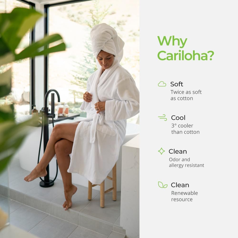 Cariloha Bath Towel - Soft Bamboo Viscose - Ocean Mist - 30" x 56"