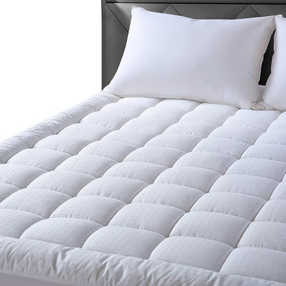 EASELAND RV Short Queen Mattress Pad Pillow Top Quilted Fitted Cooling Mattress - Image 8