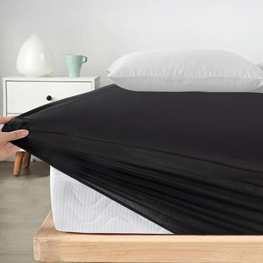 Twin Fitted Sheet Only, Super Soft & Cozy Twin Size Bed Sheets by Magik+%26+Kover