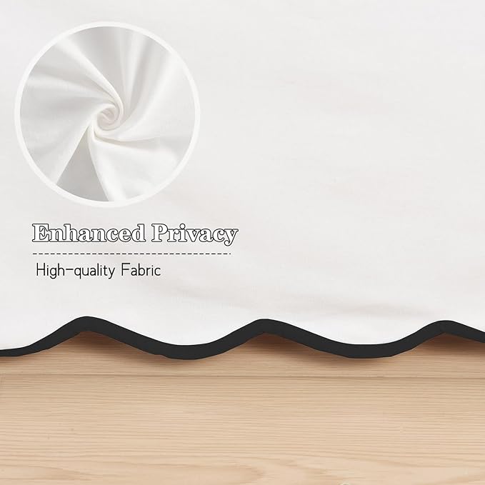 HIG Off-White Chic Full Bed Skirt - Image 4