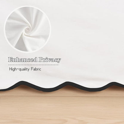 HIG Off-White Chic Full Bed Skirt - Image 4