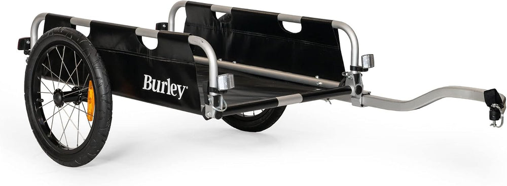 Burley Flatbed Bicycle Trailer (FLATBED) Holds Long Items, Up to 100 lbs (45 ...