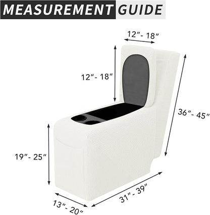 Easy-Going 2-Piece Recliner Console Cover - Image 4