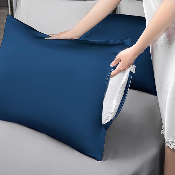 Mulberry Silk Pillowcase for Hair and Skin, Cooling Silk Pillow Case - Image 6