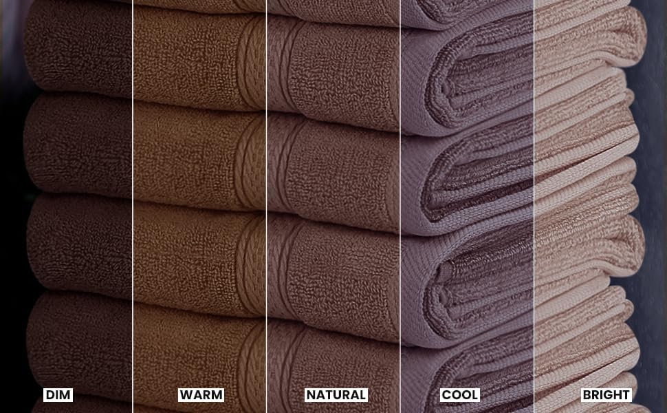 utopia towels 6 pack premium hand towels 16x28, side view