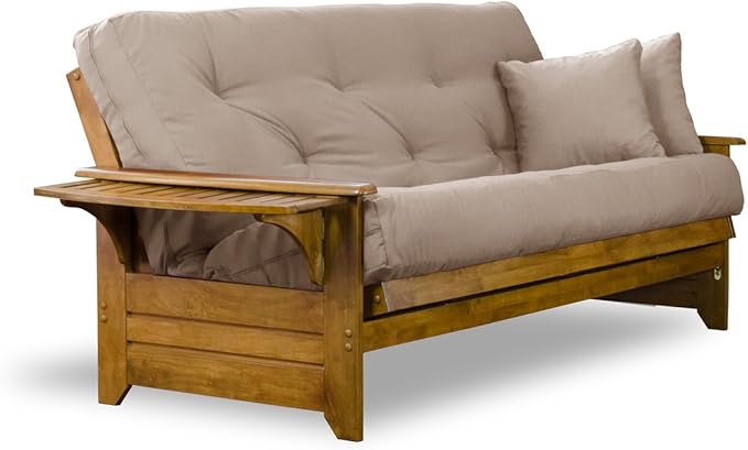Nirvana Futons Brentwood Tray Arm Futon Sofabed Set by Nirvana+Futons