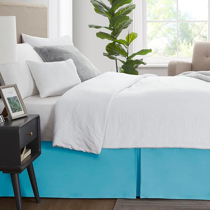 Nestl Beach Blue Twin Bed Skirt - Image 3