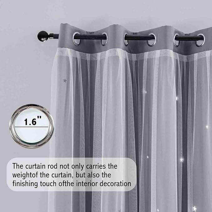 Anytime 2 Panels Star Blackout Curtains - Image 3