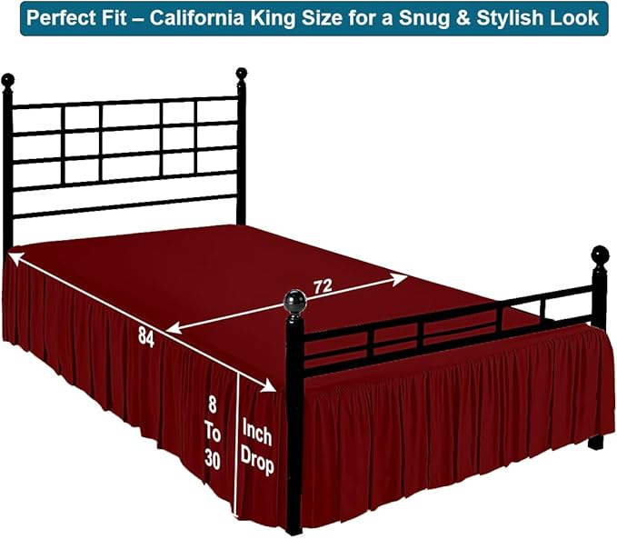 Shreem Linen Ruffled Bed Skirt - Image 5