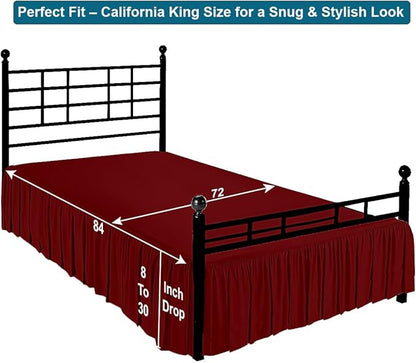 Shreem Linen Ruffled Bed Skirt - Image 5