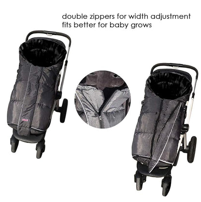 German Designed Winter Tour Waterproof Stroller Footmuff, Width Adjustable - Image 7