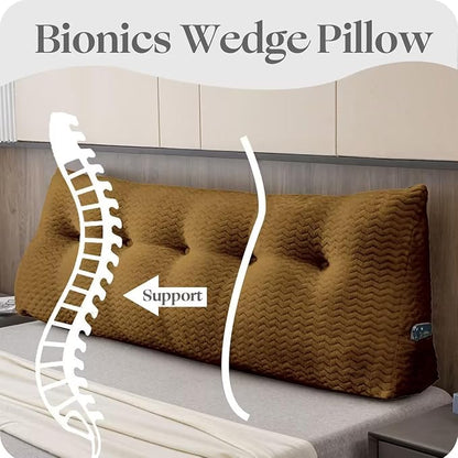 Large Bolster Triangular Headboard Wedge Backrest Positioning Support Bed Rest - Image 6