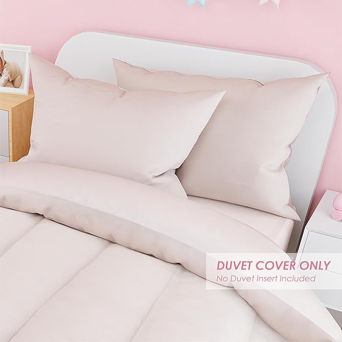 SANDJEST Beige Duvet Cover Sets Twin Size - Image 5