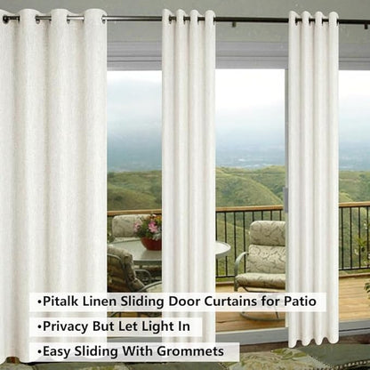 Natural Linen Curtains 96 Inches Long - Image 5