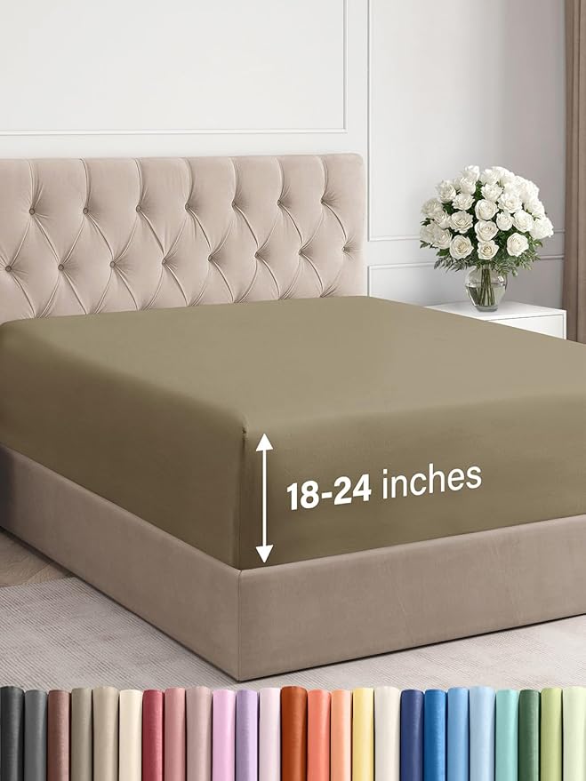 Extra Deep Cal King Fitted Sheet by CGKUnlimited