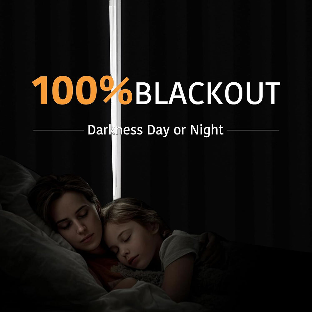 RYB HOME 100% Blackout Curtain, Bedroom Patio Sliding Glass Door Drape