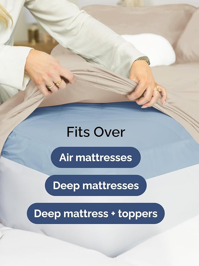 Extra Deep Full Fitted Sheet - Image 6