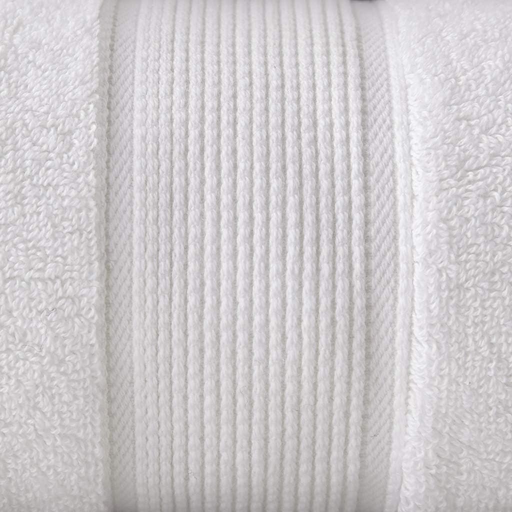 madison park cotton bath sheet 2 piece oversized, close-up detail