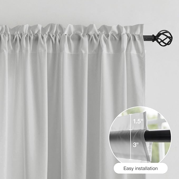 Anmao Non-See-Through Privacy Semi Sheer Curtains - Image 7