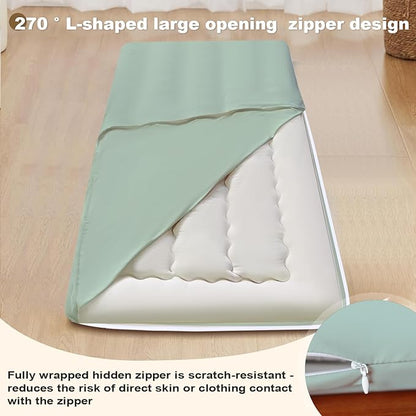 Floor Futon Cover Twin Size 82" L x 41" W Japanese Floor Futon Mattress - Image 4