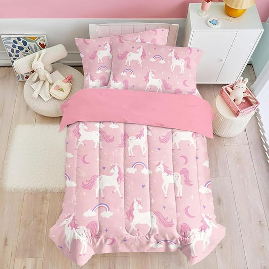 SANDJEST Unicorn Duvet Cover Sets Full Size by SANDJEST