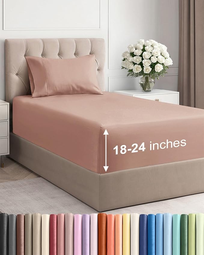 Extra Deep Pocket Twin XL Sheets by CGKUnlimited