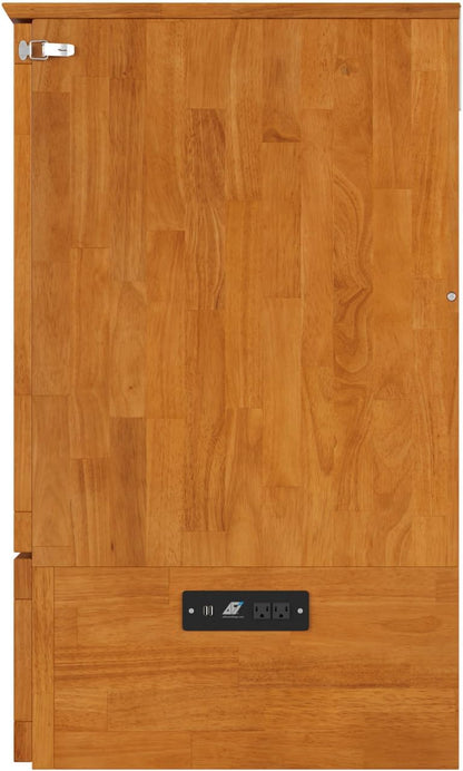 afi, hamilton queen murphy bed chest with 6", view 20