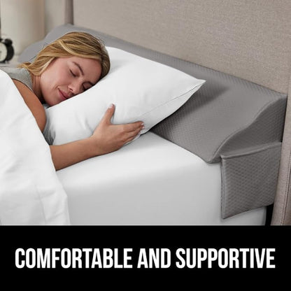GORILLA GRIP Patent Pending King Bed Wedge Pillow Headboard Gap Filler - Image 5