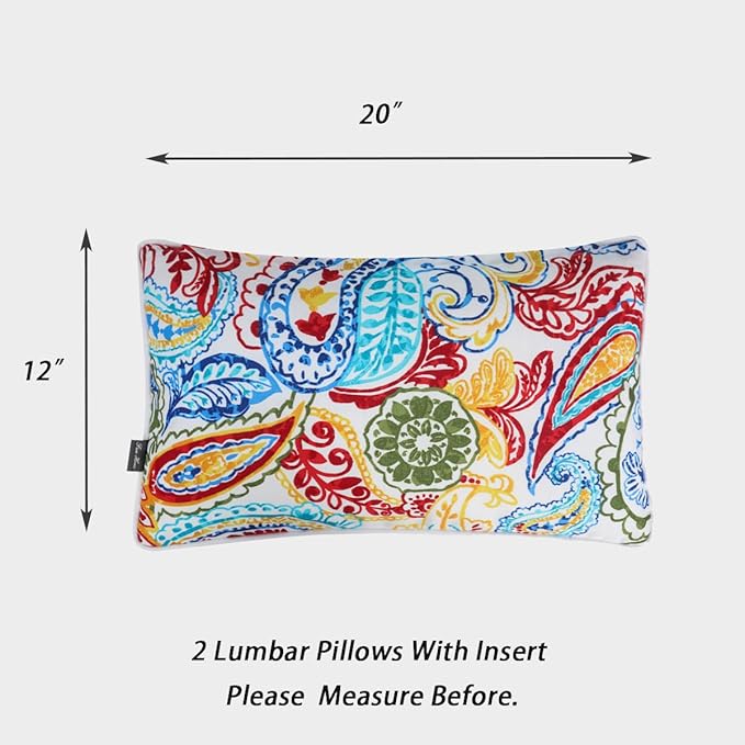 Water Resistant Outdoor Lumbar Pillows - Image 3