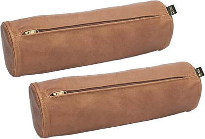 D DOLLY LAMB Goat Leather Cylindrical Cushion Covers by DDollyLamb