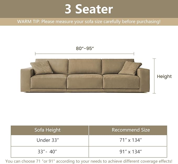 MYSKY HOME Boho Couch Cover Charcoal Gray Sofa Covers - Image 6