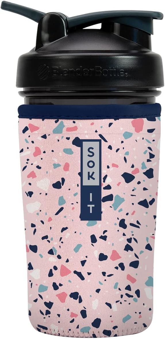 Sok It BotlSok Protein Blender Shaker Bottle Sleeve Insulated Neoprene Cover by SokIt