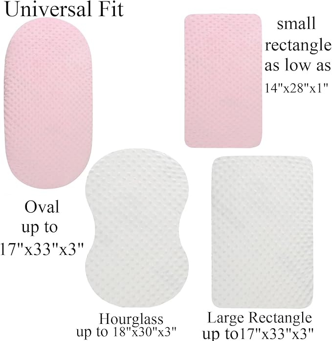Dot Bassinet Sheet Set 2 Pack Stretch Fitted Cradle Sheets, Ultra Soft Thick - Image 4