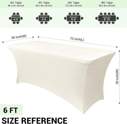 Obstal 6ft Stretch Spandex Table Cover - Image 4