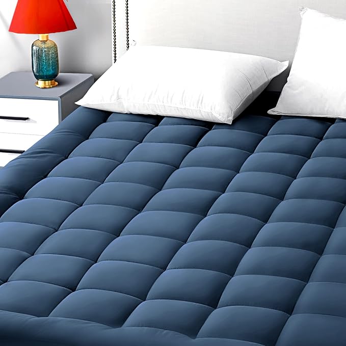 EASELAND Twin Size Mattress Pad Pillow Top Mattress Cover Quilted Fitted by EASELAND