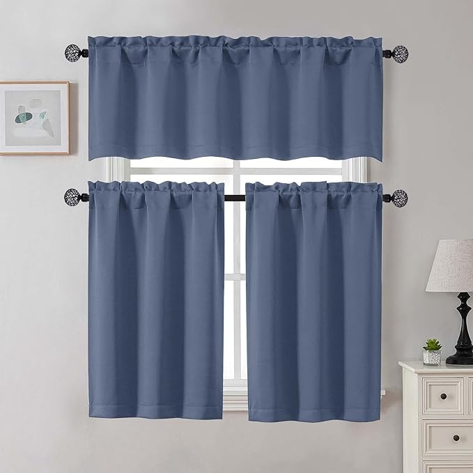 Gwine 24 Inch Long Tier Curtains - Image 2