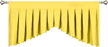 Valances for Living Room Brilliant Yellow Blackout Rod Pocket Valances for - Image 3