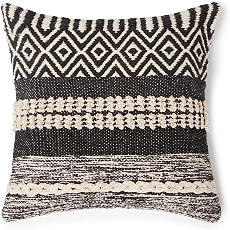 · redearth · textured handwoven throw pillow cases, close-up detail
