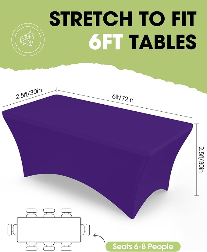 Pureegg Spandex Tablecloth 6ft - Image 2