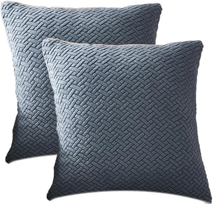 Throw Pillow Covers Couch Pillows Covers Wear-Resistant Universal Stretch by YoovatSofaCovers