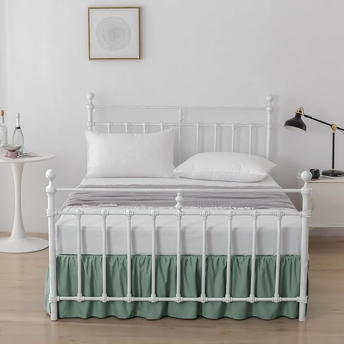 Bed Skirt Twin Size Ruffled Bed Skirt - Image 6