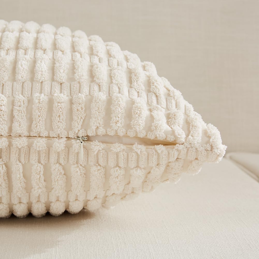 fancy homi 4 packs decorative throw pillow covers, close-up detail