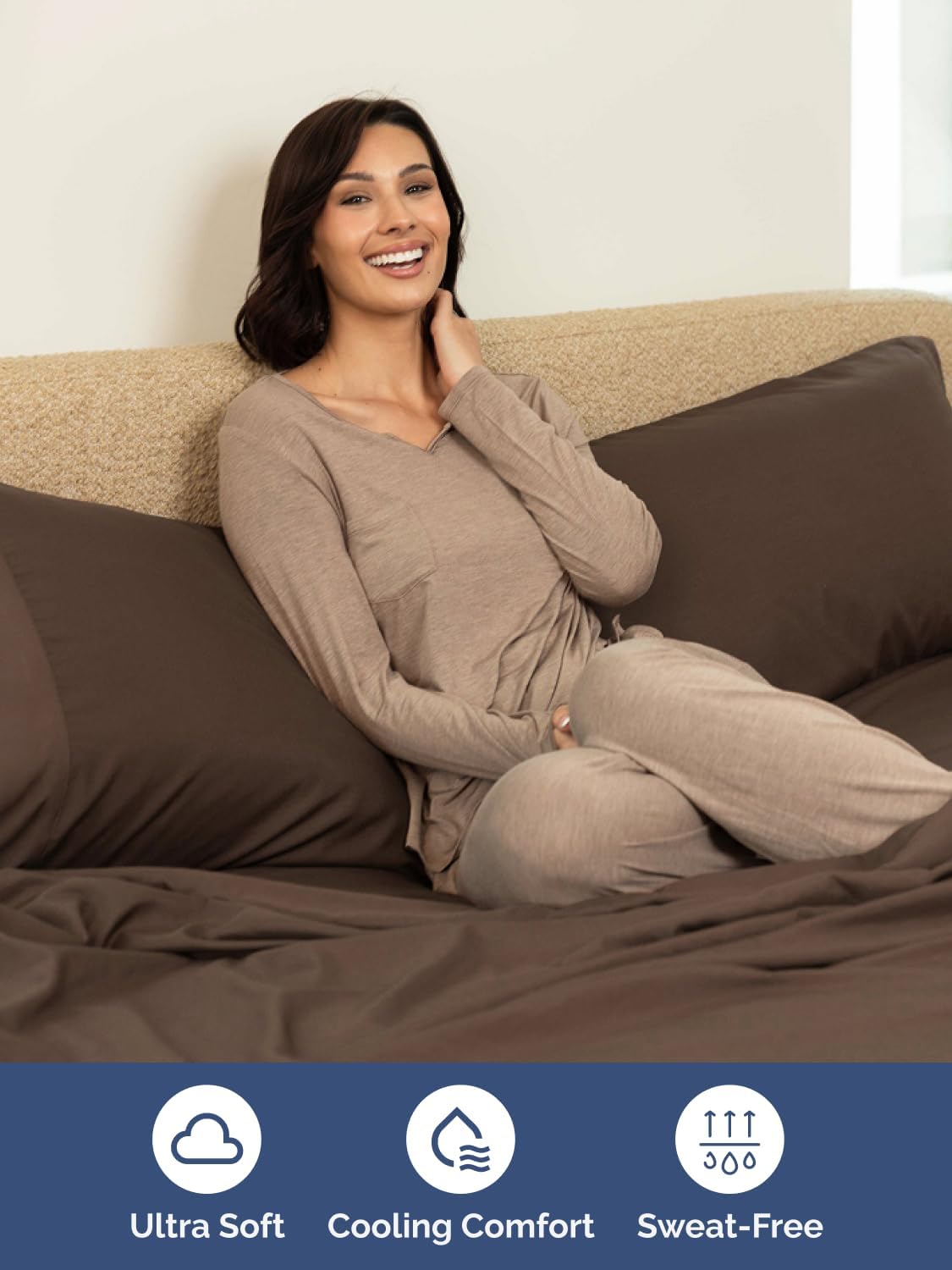 cgk extra deep queen sheet set - 6pc on a desk or shelf